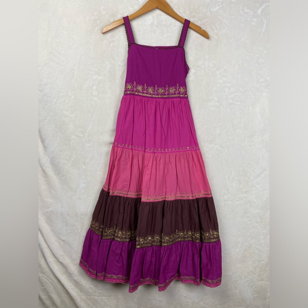 Monsoon Bohemian Maxi Dress Girl 11 yrs. Embroidery